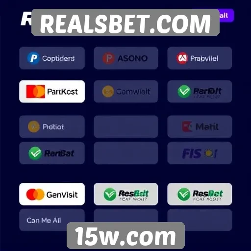 Métodos de pagamento aceitos no REALSBET